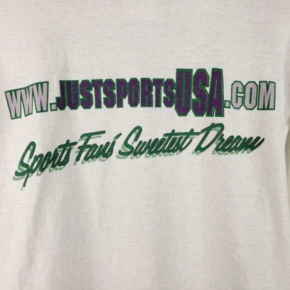 Ben Davidson Oakland Raiders T Shirt Vintage 90s Just Sports SIGNED NFL Football - Picture 4 of 6